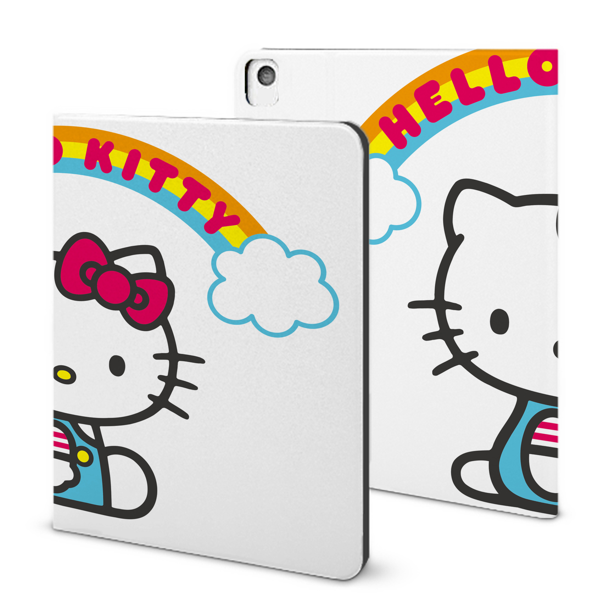 （画像用） Hello Kitty ハローキティ IPadケース ペンホルダー付き ブックスタイルデザイン
